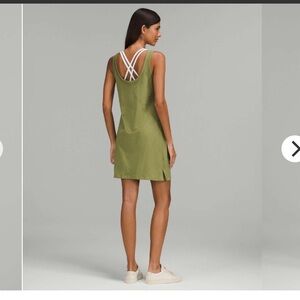 LULULEMON Classic-Fit Cotton-Blend Scoop Dress
Bronze Green medium mini casual